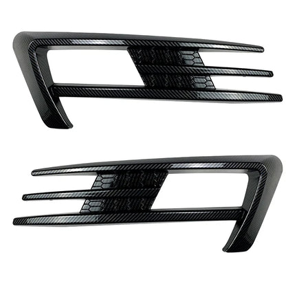 Car Front Bumper Fog Lamp Grille Covers Stickers For VW Golf MK7 2013-2016 Side Canards Fins Lip Splitters Air Trim Accessories