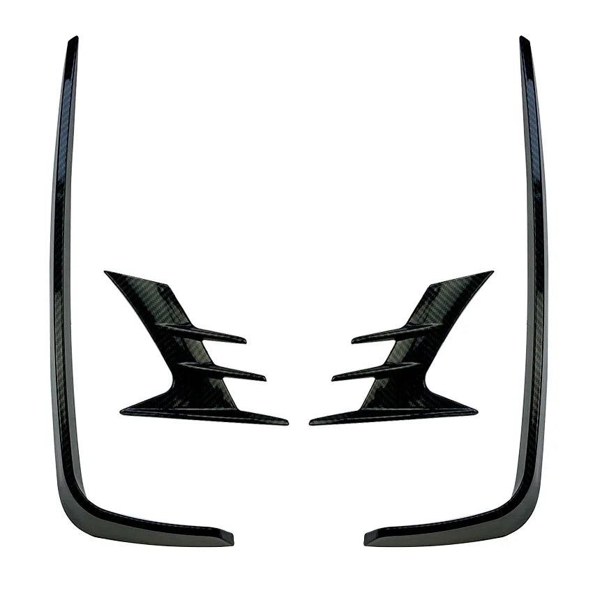 Front Bumper Spoiler Both Side Canard Decoration Cover Trim for The 10th Generation Honda Accord 2018+ Body Kit Splitter Sticker