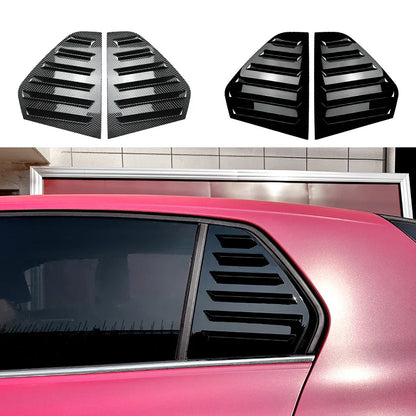 Glossy Black For VW Volkswagen Golf 8 MK8 2020+ Rear Window Louver Shutter Side Vent Quarter Cover Trim Sticker Car Accessories