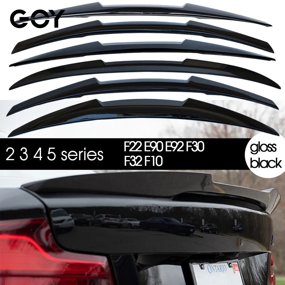 Gloss Black Rear Trunk Spoiler for BMW 2 3 4 5 Series F22 Coupe E90 Sedan E92 Coupe F30 Sedan F32 Coupe F10 Sedan