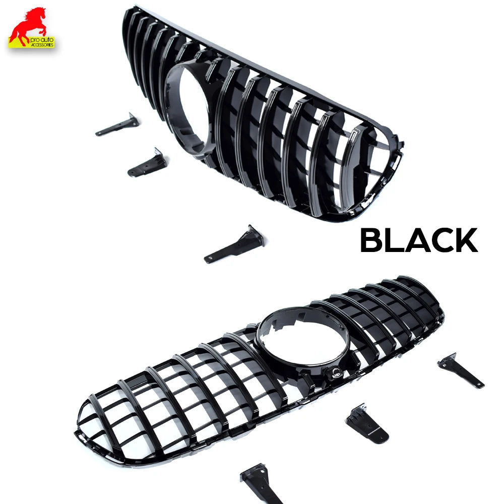 Car Front Racing Center Grilles For Mercedes Benz X253 W253 GLC Class GT Style Grill Front Bumper Grille Without logo 2015-2019