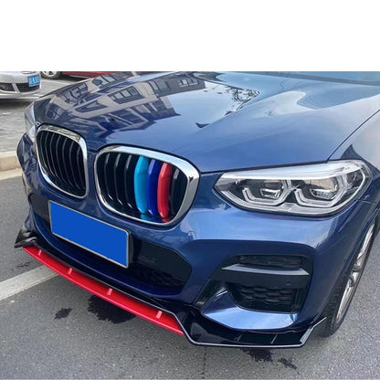 4PCS Black Front Lower Bumper Lip Chin Spoiler Fit for BMW 2018 - 2020 X3 G01 X4 G02 M Sport sDrive18d sDrive20d sDrive30d M40d