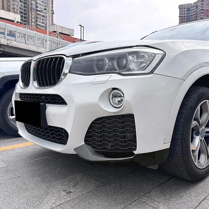 Front Bumper Cover Air Vent Canards Splitter Fog Lamp Flap Body Kit for BMW X3 X4 F25 F26 M Sport 2014-2017 Car Stickers Styling