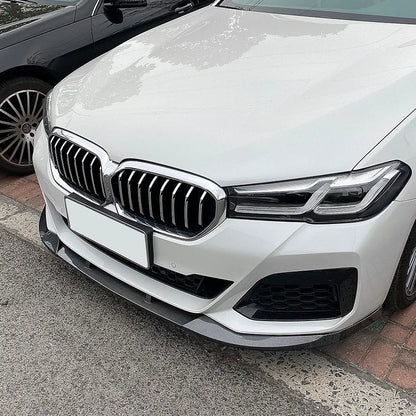 Car Front Lower Bumper Lip Spoiler for BMW 5 Series G30 LCL M Sport 525i 530i 2021+ Car Modification Body Guard Protective Cover