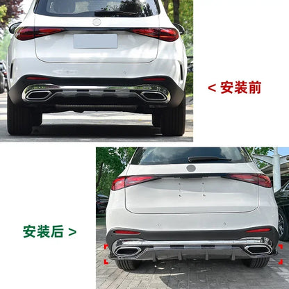 Rear Bumper Lip Diffuser for Mercedes Benz GLC Class X254 2023+ GLC260 300 Carbon Look Canards Splitter Air Trim Car Accessories