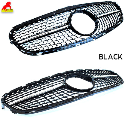 W212 Front Bumper Racing Grille Diamond for Mercedes E Class 4-Door Saloon 5-Door All-Terrain S212 2014-2016 E200 E250 E300 E400