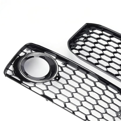 Car Front Fog Light Lamp Cover Honeycomb Grill Bumper Grille Frame for Audi S5 A5 S-Lines 2-door Coupe 2008-2011 Car Accessories