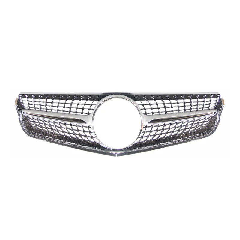 W207 Diamond Front Bumper Grille for Mercedes Benz E Class 2-Door Coupe C207 A207 2010-2013 E250 E300 E350 Grill Without Emblem