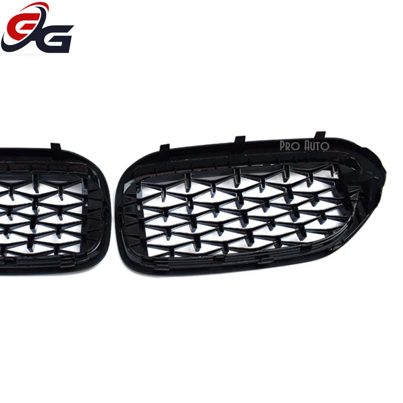 Front Kidney Grille Diamond for BMW 5 Series 2017-2019 Pre-LCI G30 Sedan G31 Wagon F90 M5 528i 530i 535i 540i Car Racing Grills