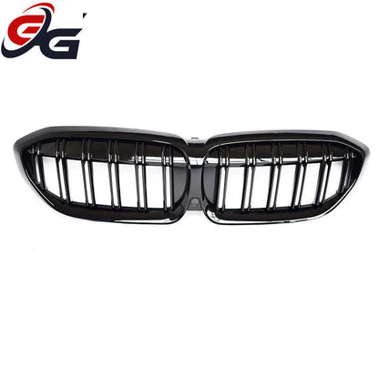 Gloss Black Front Bumper Grill Kidney Radiator Grille for BMW 2019 - 2021 G20 3-series Sedan, G21 Estate (Not Fit for G80 M3)