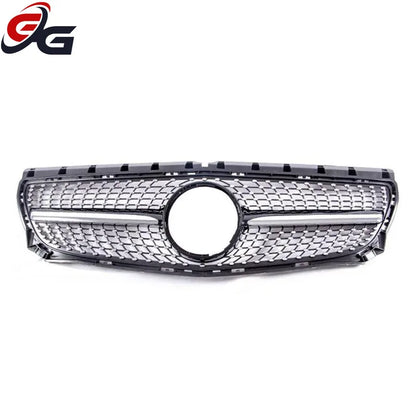 ABS Black Silver Grill Replacement Front Bumper Radiator GT Grille for Mercedes Benz B Class W246 2012-2014 Diamonds Grilles