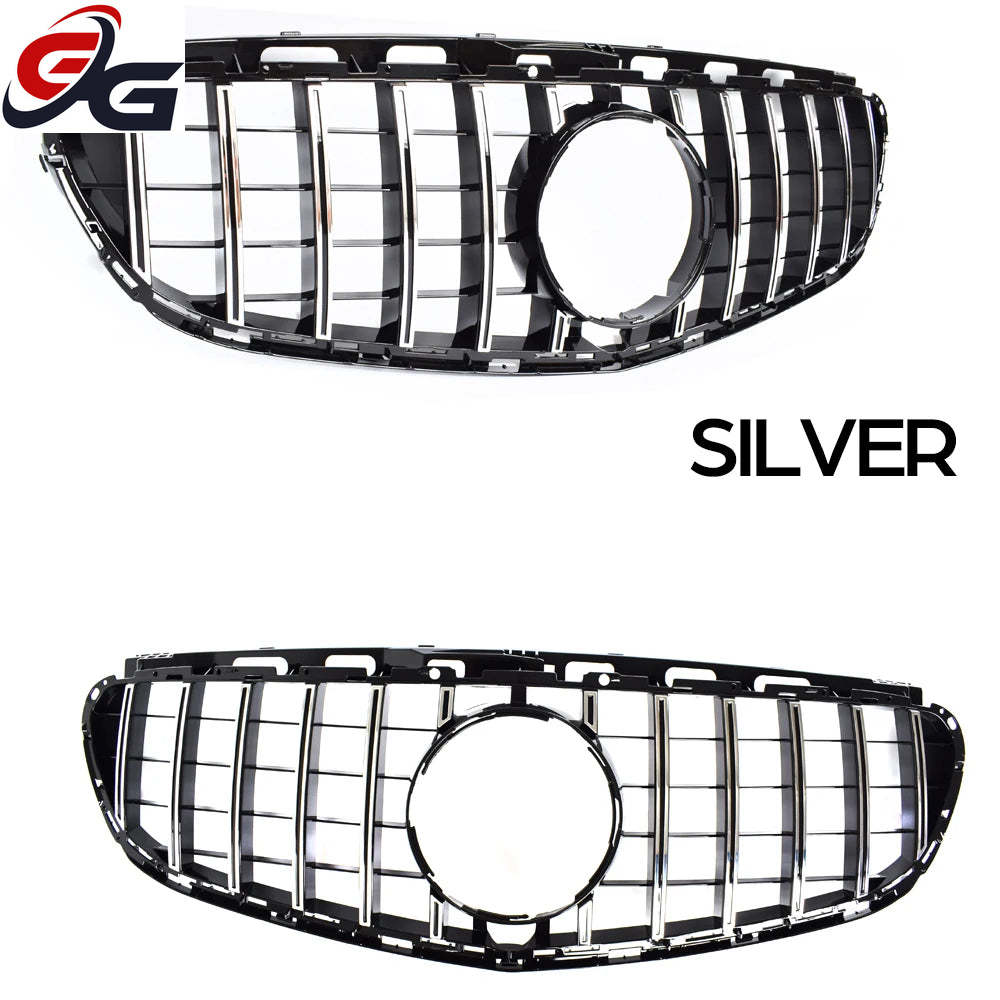 W212 Front Bumper Grille Black Silver for Mercedes Benz E Class 2014-2016 4-Door Sedan W212 GT Grill 5-Door Estate S212 Grilles