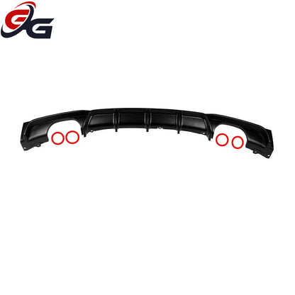 Rear Bumper Exhaust Diffuser Lip Spoiler for BMW 3 Series F30 F31 F35 M Sport 2012 - 2019 Glossy Black Body Kit Car Accessories