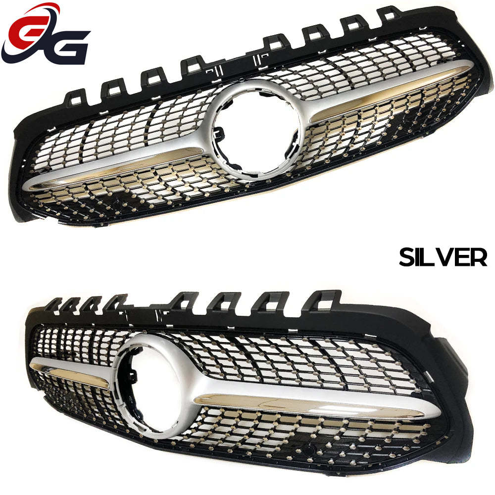 Car Front Bumper Racing Grille Diamond Grill for Mercedes Benz A-Class Hatchback W177 Sedan V177 2019-2025 A 200 A 250 A 35 AMG