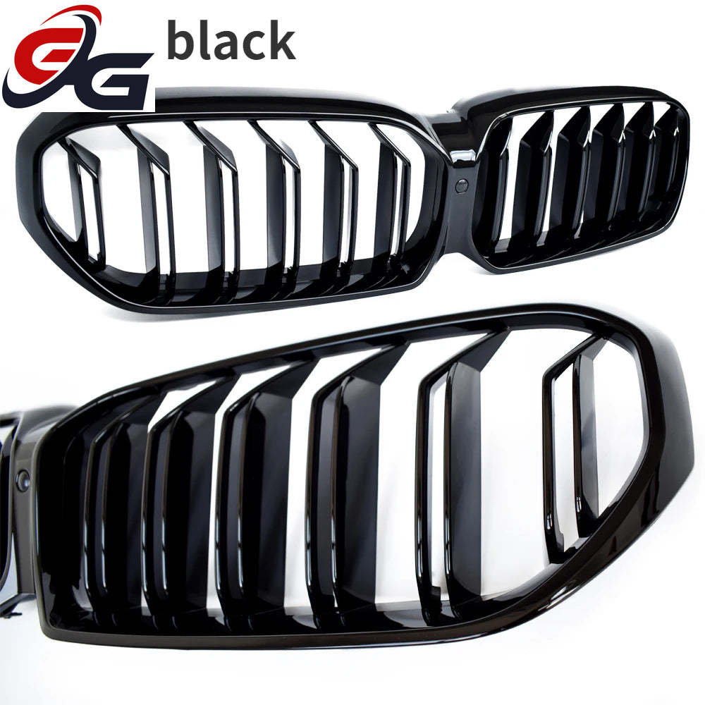 Piano Black Bumper Kidney Radiator Grille for BMW 2020 - 2022 G30 LCI 5-series Sedan, G31 LCI Estate, M5 F90, OEM Fitment