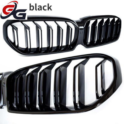 Piano Black Bumper Kidney Radiator Grille for BMW 2020 - 2022 G30 LCI 5-series Sedan, G31 LCI Estate, M5 F90, OEM Fitment