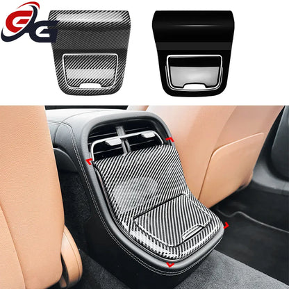 Applicable To Mercedes Benz E-Class W214 2024+ E260 E300 Armrest Box Rear Air Outlet Cover Car Sticker Modification Styling