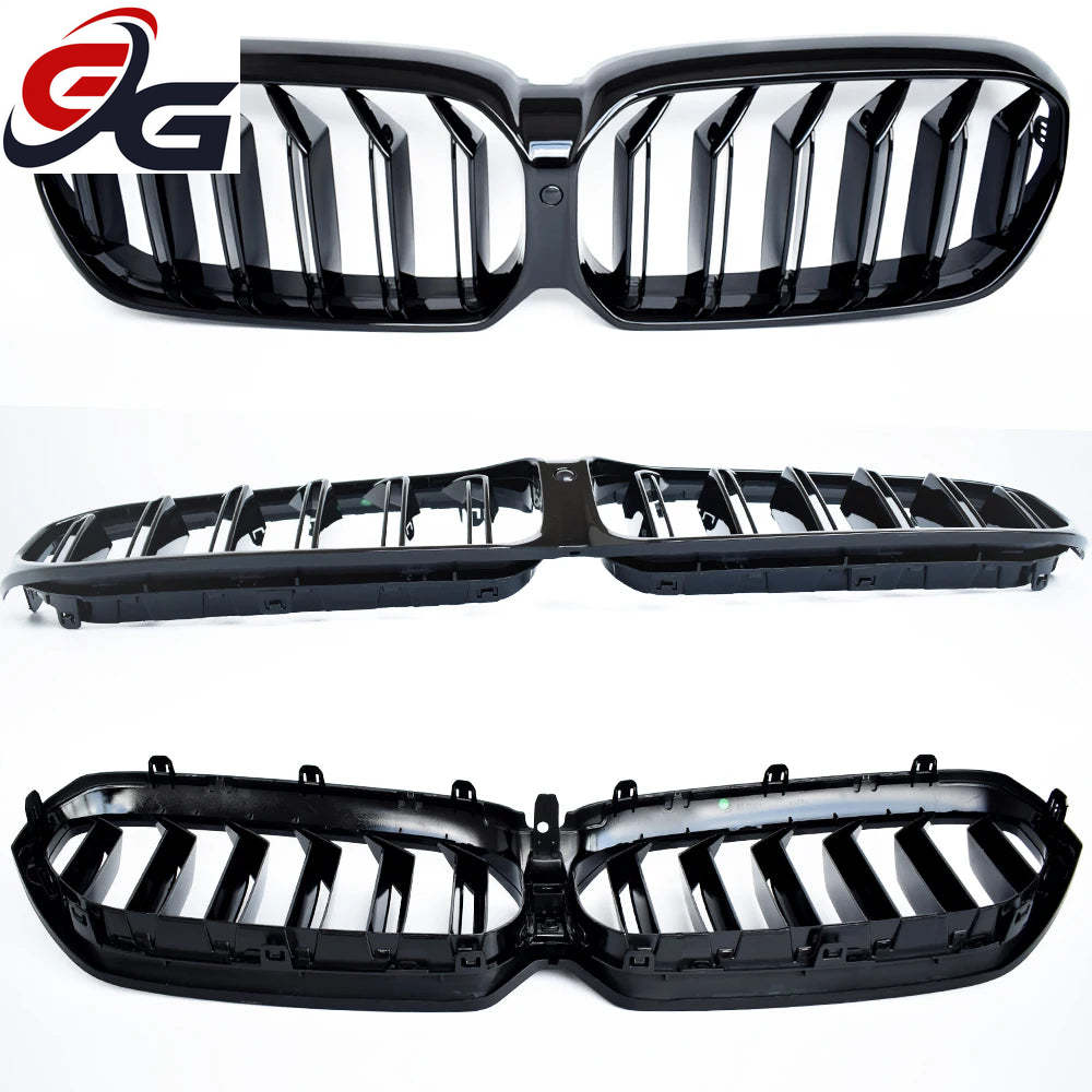 Piano Black Bumper Kidney Radiator Grille for BMW 2020 - 2022 G30 LCI 5-series Sedan, G31 LCI Estate, M5 F90, OEM Fitment