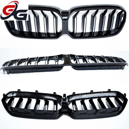 Piano Black Bumper Kidney Radiator Grille for BMW 2020 - 2022 G30 LCI 5-series Sedan, G31 LCI Estate, M5 F90, OEM Fitment