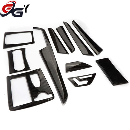 W204 Carbon Fiber Air Vent Trim, Safe-packing Dashboard Interior Moulding for Mercedes C Class S204 C204 2007 - 2014