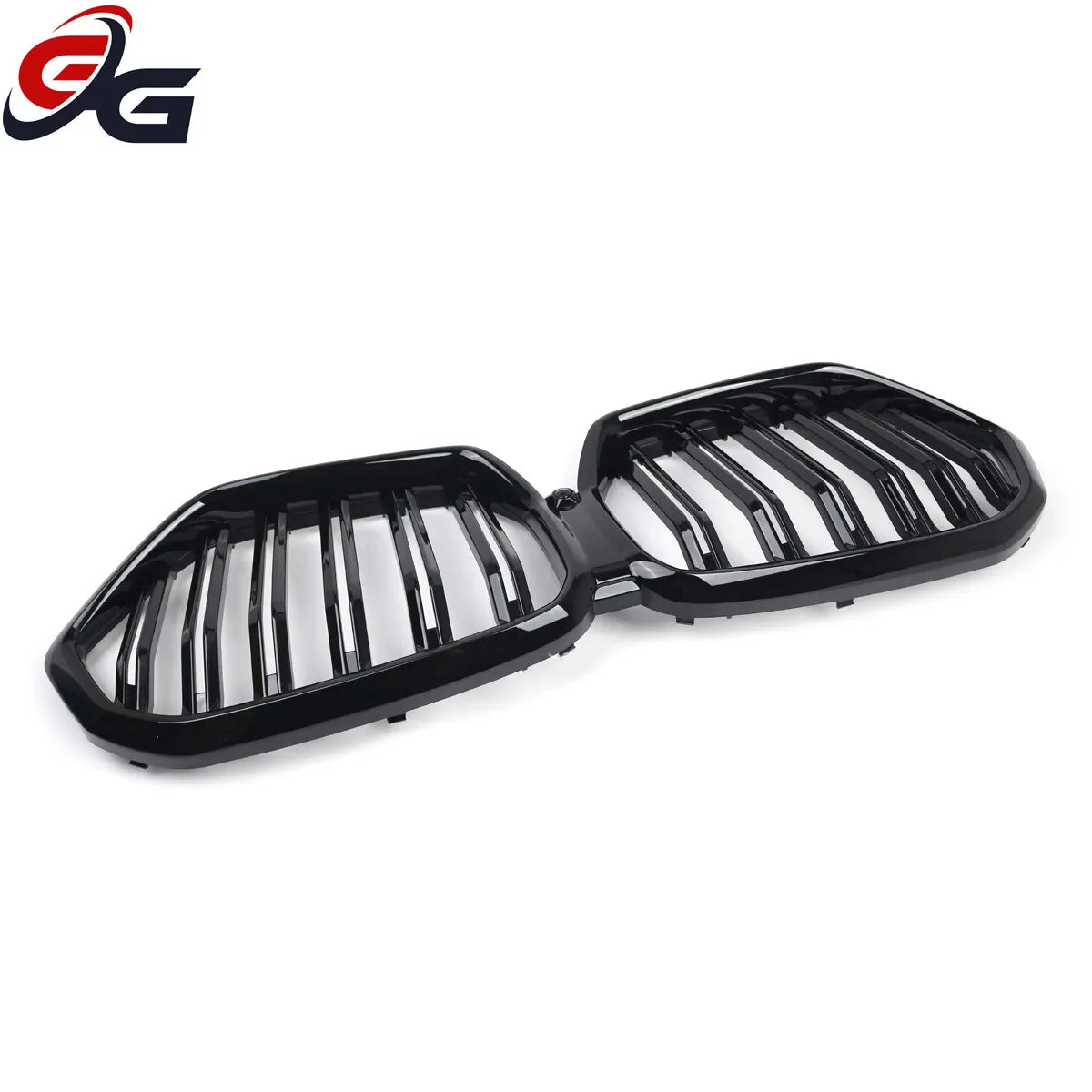 ABS Racing Grills Front Bumper Kidney Mesh Grille for BMW X6 G06 2020 2021 2022 Glossy Black Car Styling Grill Cover Accessories