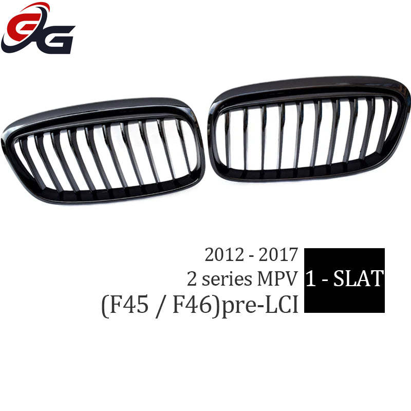 Car Front Bumper Kidney Grille Grill for 2014-2018 BMW 2 Series F45 Active Tourer Pre-LCI F46 GT Gran Tourer 216i 218i 220i 225i