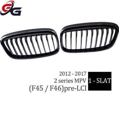 Car Front Bumper Kidney Grille Grill for 2014-2018 BMW 2 Series F45 Active Tourer Pre-LCI F46 GT Gran Tourer 216i 218i 220i 225i