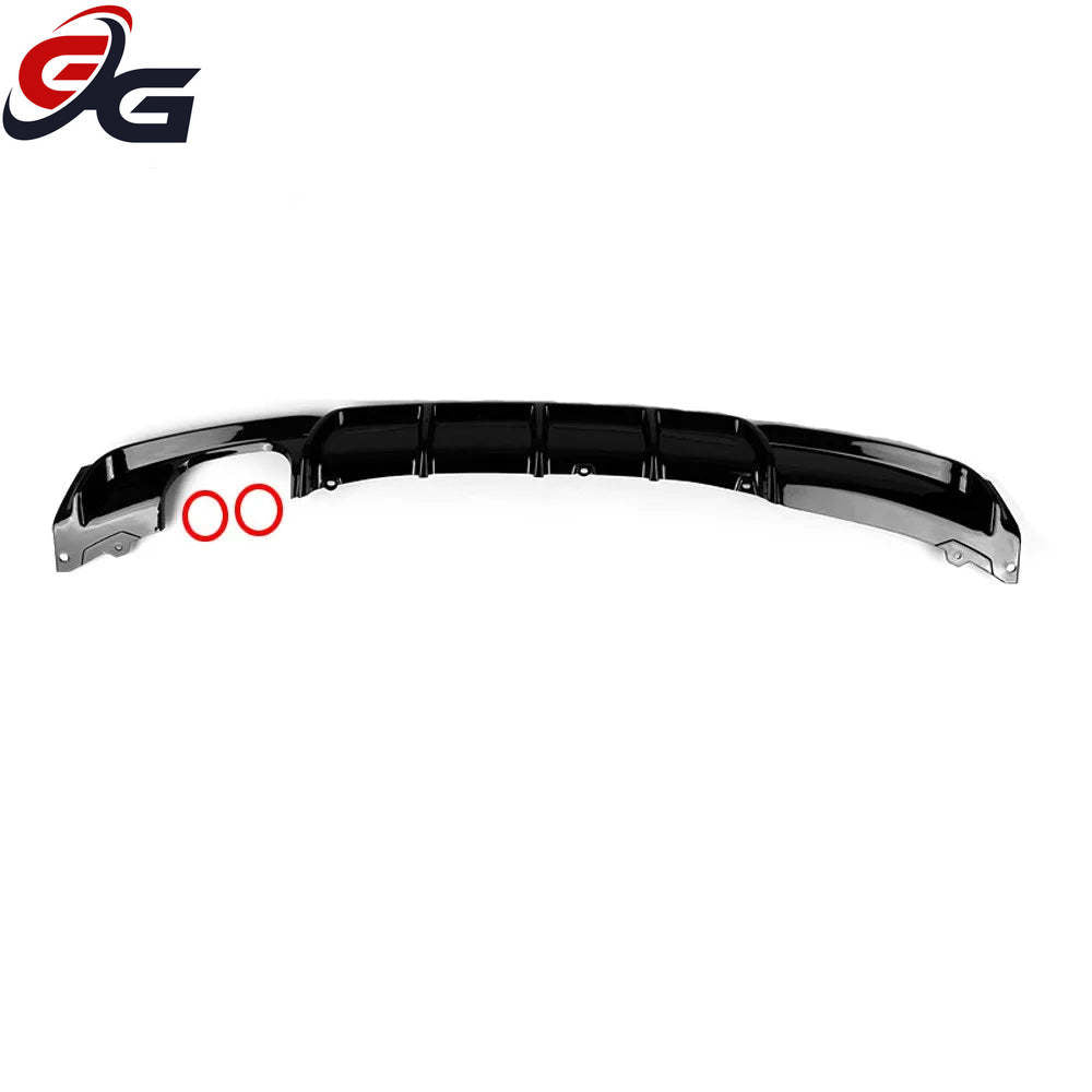 Rear Bumper Exhaust Diffuser Lip Spoiler for BMW 3 Series F30 F31 F35 M Sport 2012 - 2019 Glossy Black Body Kit Car Accessories