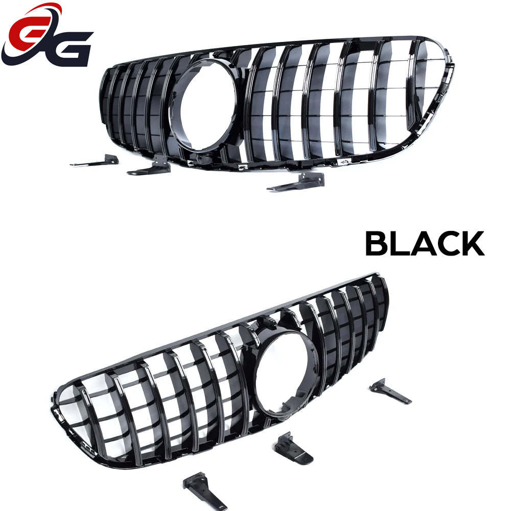 Car Front Racing Center Grilles For Mercedes Benz X253 W253 GLC Class GT Style Grill Front Bumper Grille Without logo 2015-2019