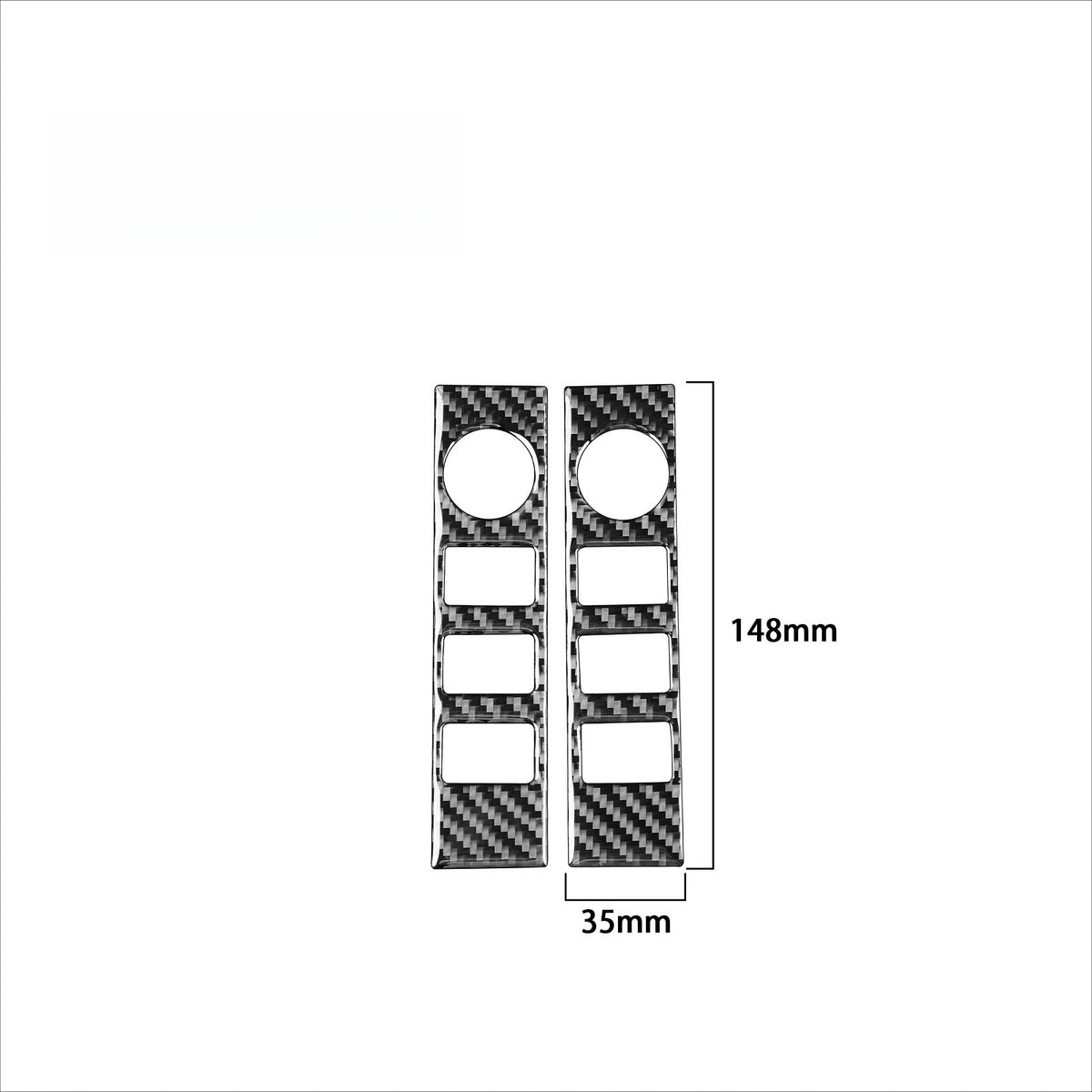 Carbon Fiber Interior Center Console Volume Switch Overlay for Toyota Tundra XK50 Facelifted (2014-2021)