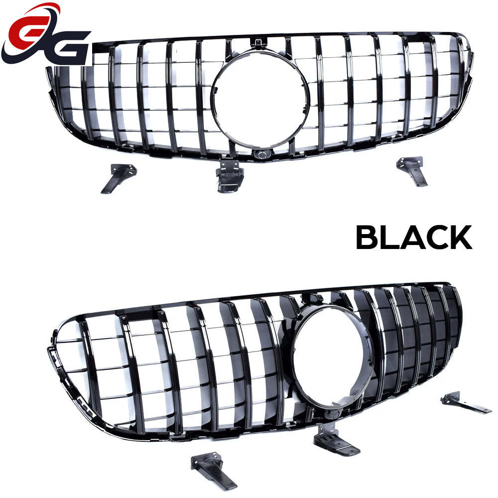 Car Front Racing Center Grilles For Mercedes Benz X253 W253 GLC Class GT Style Grill Front Bumper Grille Without logo 2015-2019