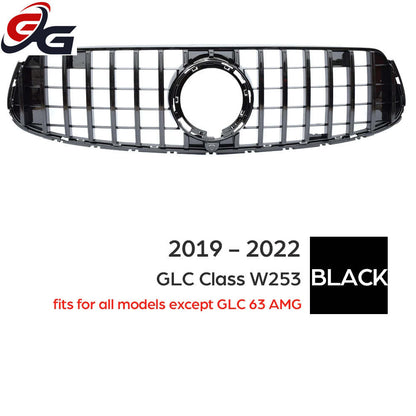 W253 Car Racing Gt Grill for GLC Class X253 C253 Coupe 2020-2022 GLC 250 GLC300 GLC43 Front Bumper Grille Radiator Replacement