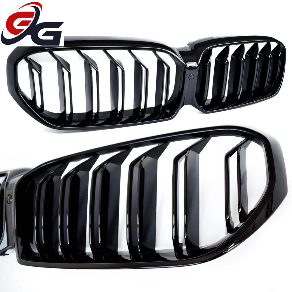 Piano Black Bumper Kidney Radiator Grille for BMW 2020 - 2022 G30 LCI 5-series Sedan, G31 LCI Estate, M5 F90, OEM Fitment