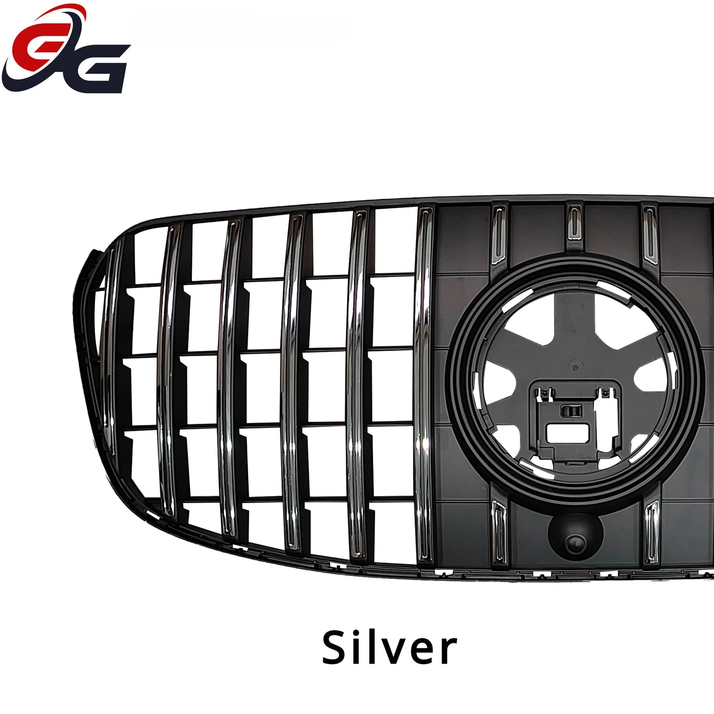 New GT Style for Mercedes Benz GLS Class X167 2024+ GLS400 GLS450 GLS580 Front Bumper Grill Mesh Grille Styling Car Accessories