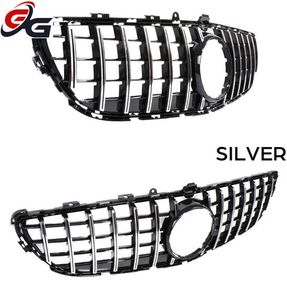 Front Bumper GT Grille suitable for Mercedes CLS Class W218 X218 2015 - 2017 CLS 400 CLS 350 CLS 500 Black Silver Racing Grill