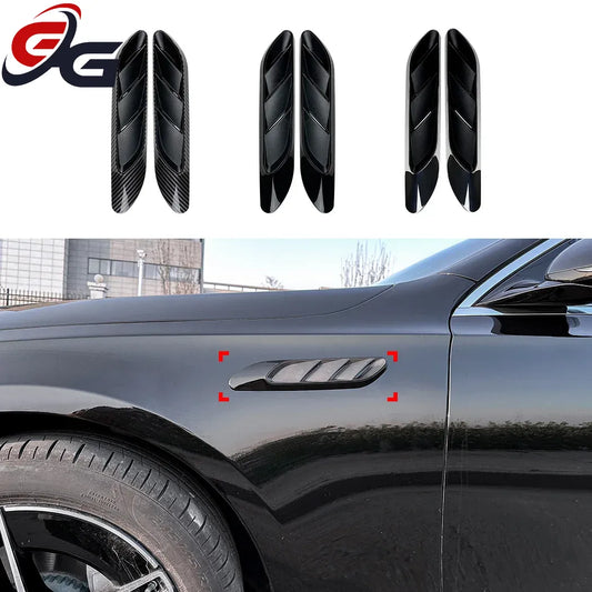 2Pcs Side Air Vent Fender Cover Sticker Outlet Grille Trim for Mercedes Benz E-Class W214 S214 2024+ E260 E300 AMG Car Styling