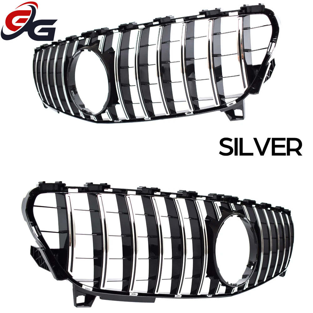 W176  Front GTR Racing Grille Facelift  for 2016-2018 Mercedes A Class Hatchback A180 A200 A220 A250  Car Grills