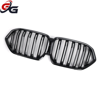 ABS Racing Grills Front Bumper Kidney Mesh Grille for BMW X6 G06 2020 2021 2022 Glossy Black Car Styling Grill Cover Accessories