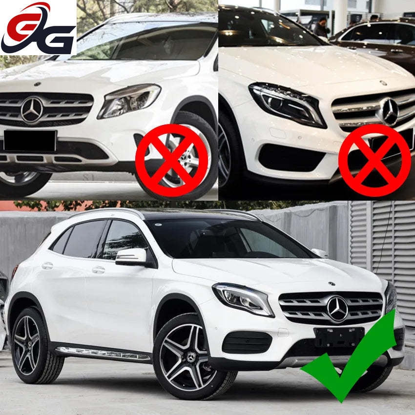 Front Bumpers Splitter Lip for Mercedes Benz GLA Class GLA220 250 X156 AMG 2017-2019 Car Styling Side Spoiler Trim Cover Sticker