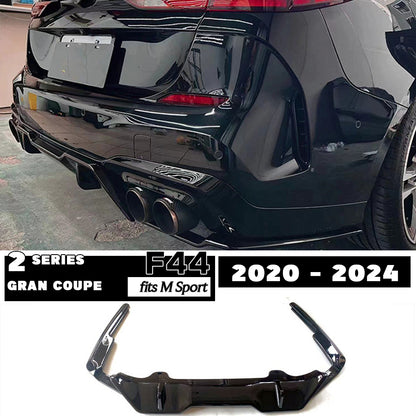 Carbon Fiber Printing Rear Bumper Diffuser for 2020 - 2024 BMW 2 Series F44 Gran Coupe 4-Door M Sport 216i 218i 220i 228i M235i 216d 218d 220d