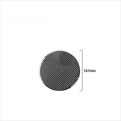 1PC Prepreg Dry Carbon 3*3 3K Real Carbon Fiber Interior Fuel Cap Cover Trim Overlay for Toyota Tundra XK50 Facelift (2014-2021)