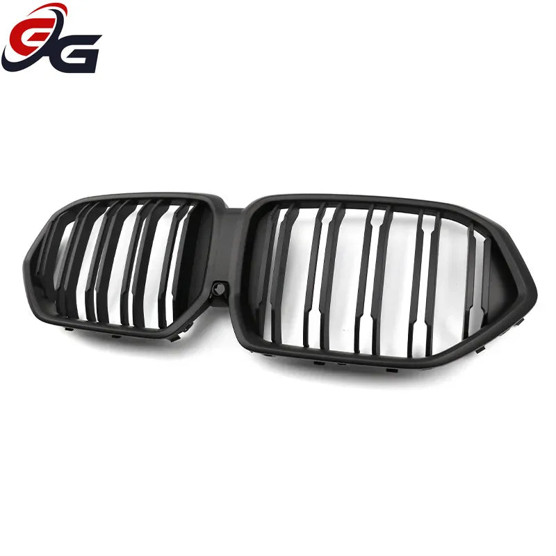 Dual Line Front Bumper Grille Grill Replacement for BMW X6 G06 2020+ Black Racing Grills Carbon Look Car Accessories Styling