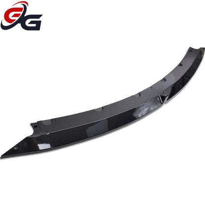 Carbon Fiber Printing PP Plastic Front Bumper Lip Spoiler for 2017+ Tesla Model 3 5YJ3