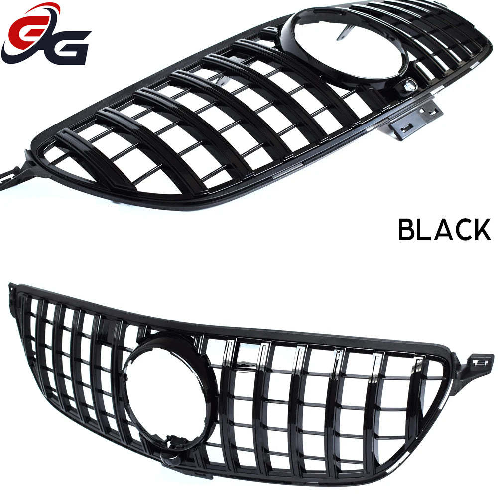 Front Grille Suitable for 2015-2018 Mercedes GLE300 GLE350 GLE400 GLE500 Coupe Only Car Upper Bumper Grill Hood Mesh Grid Grills