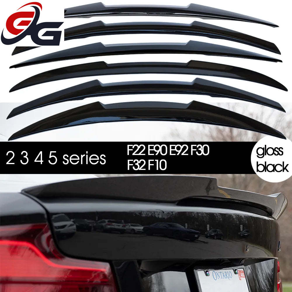 Gloss Black Rear Trunk Spoiler for BMW 2 3 4 5 Series F22 Coupe E90 Sedan E92 Coupe F30 Sedan F32 Coupe F10 Sedan