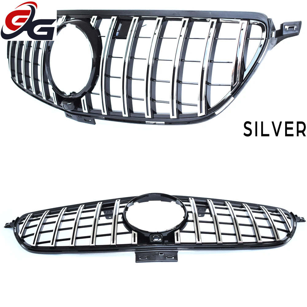 Front Grille Suitable for 2015-2018 Mercedes GLE300 GLE350 GLE400 GLE500 Coupe Only Car Upper Bumper Grill Hood Mesh Grid Grills