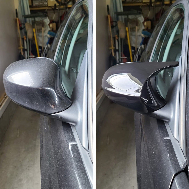 Paino Black Replacement Door Mirror Caps for Pre-faclifted E8X (E87 E81 E82 E88) E9X (E90 E91 E92 E93) 1 3 Series