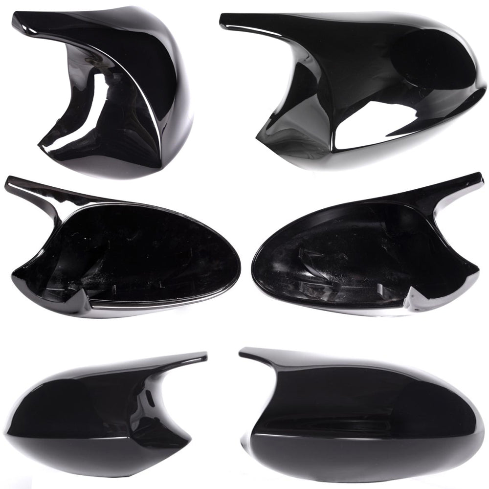 Paino Black Replacement Door Mirror Caps for Pre-faclifted E8X (E87 E81 E82 E88) E9X (E90 E91 E92 E93) 1 3 Series