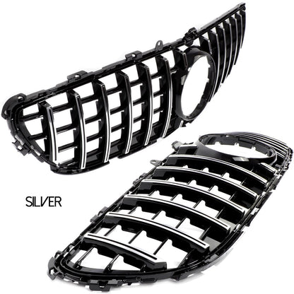 Black Silver Replacement Front Bumper GTR Grille For Mercedes CLS Class X218 Shooing Brake C218 Coupe 2015 - 2017 & CLS63 AMG