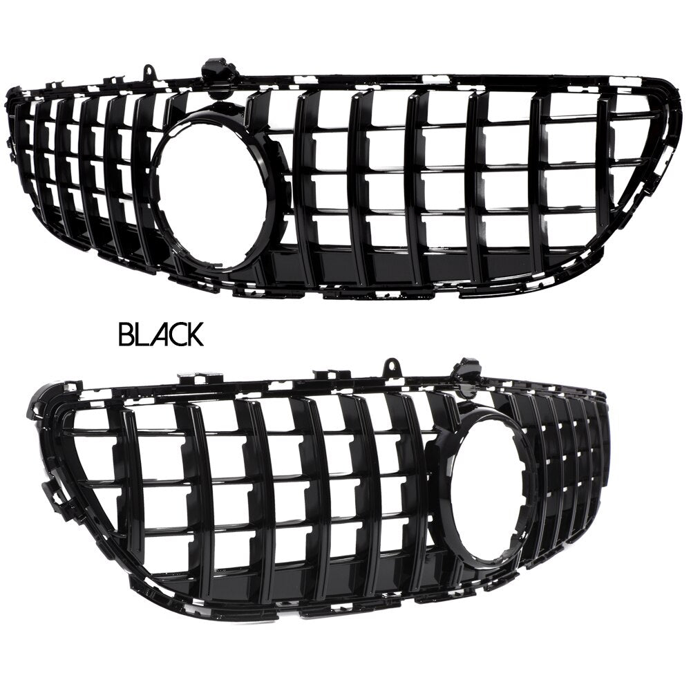 Black Silver Replacement Front Bumper GTR Grille For Mercedes CLS Class X218 Shooing Brake C218 Coupe 2015 - 2017 & CLS63 AMG